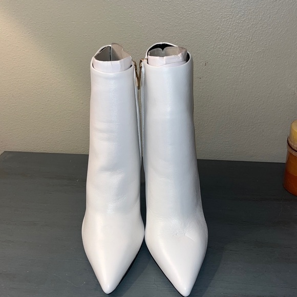 Nine West Women's Bolana Dress Booties White Stiletto Ankle Boots sz 7M NIB - Picture 7 of 13